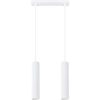 Weiße Hängeleuchte Modern aus Aluminium B: 30 cm 2x GU10 BERTA von Sollux