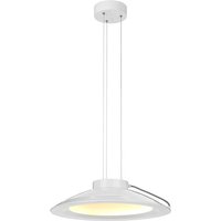 Weiße LED Pendelleuchte KOPPLA Ø35cm Retro Lampe von ELSTEAD