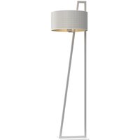 Weiße Stehleuchte Metall 150 cm niedrig E27 Modern von Luminex