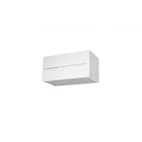 Weiße Wandleuchte Aluminium eckig B:20cm 2x G9 stylisch Weiße Wandleuchte Aluminium eckig B:20cm 2x G9 stylisch von Sollux