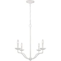 Weißer Kronleuchter Metall 61 cm breit für 4x E14 Landhaus Stil Weißer Kronleuchter Metall 61 cm breit für 4x E14 Landhaus Stil von ELSTEAD
