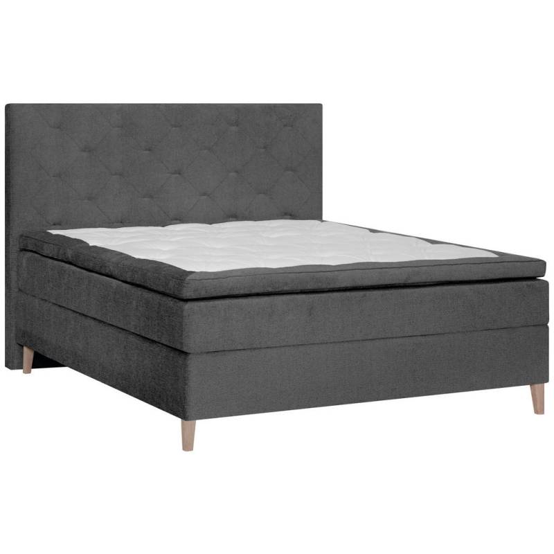 Welnova BOXSPRINGBETT Anthrazit