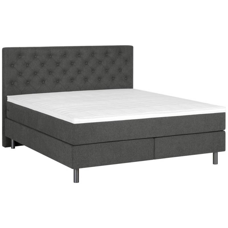 Welnova BOXSPRINGBETT Anthrazit