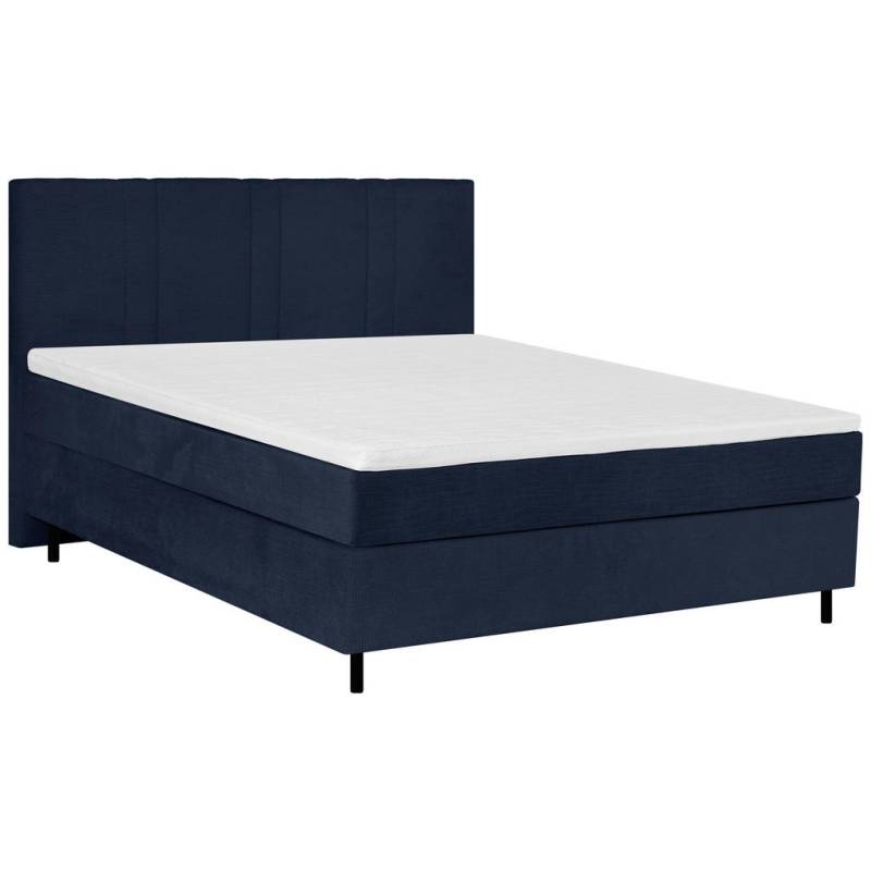 Welnova BOXSPRINGBETT Dunkelblau