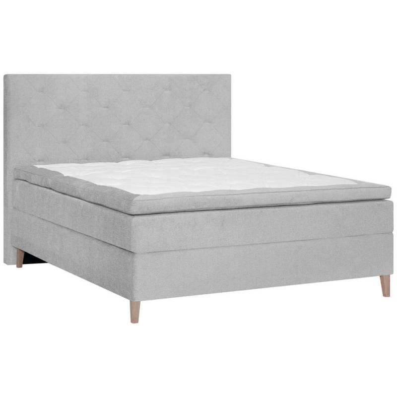 Welnova BOXSPRINGBETT Grau
