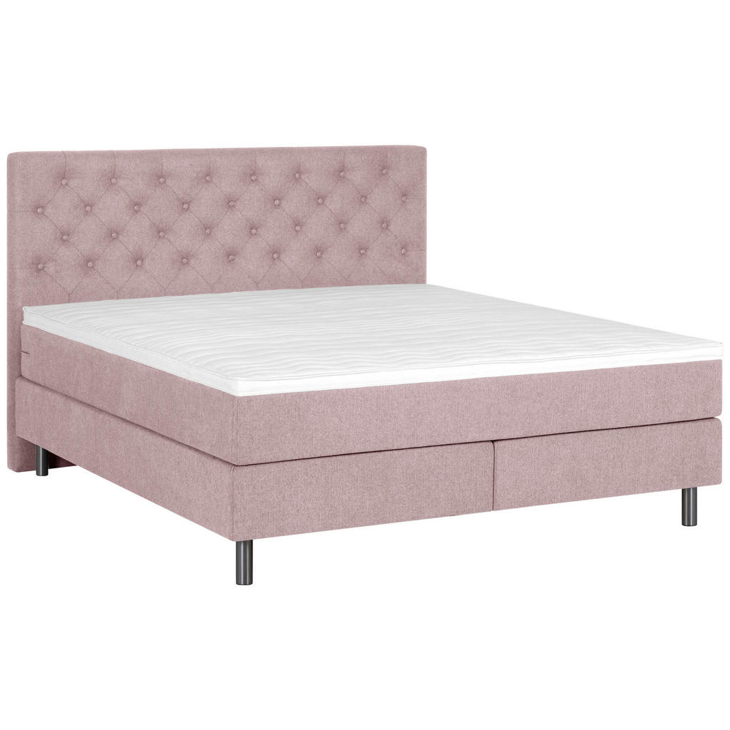 Welnova Boxspringbett, Rosa, Textil, H5, 7-Zonen, Höhe ca. 21 cm, 140x200 cm, gepolstertes Kopfteil, Stoffauswahl, Topper durchgehend, in verschiedenen Größen erhältlich, Partnermatratze mit durchgehendem Bezug, Matratze Härtegraden erhältlich, Schlafzimmer, Betten, Boxspringbetten Welnova Boxspringbett, Rosa, Textil, H5, 7-Zonen, Höhe ca. 21 cm, 140x200 cm, gepolstertes Kopfteil, Stoffauswahl, Topper durchgehend, in verschiedenen Größen erhältlich, Partnermatratze mit durchgehendem Bezug, Matratze Härtegraden erhältlich, Schlafzimmer, Betten, Boxspringbetten von Welnova