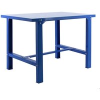 Proregal Werkbank buffalo metal mit Schrank HxBxT 83x150x73cm Traglast 600kg Grau - Blau von PROREGAL - ZERTIFIZIERTE QUALITÄTSPRODUKTE