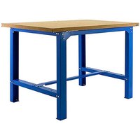 Proregal Werkbank buffalo wood mit Schrank HxBxT 87x150x75cm Traglast 600kg Blau - Blau von PROREGAL - ZERTIFIZIERTE QUALITÄTSPRODUKTE