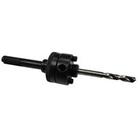 Werkzeughalter mit SDS+ Pilotbohrer für Durchmesser von 32 bis 210 mm.