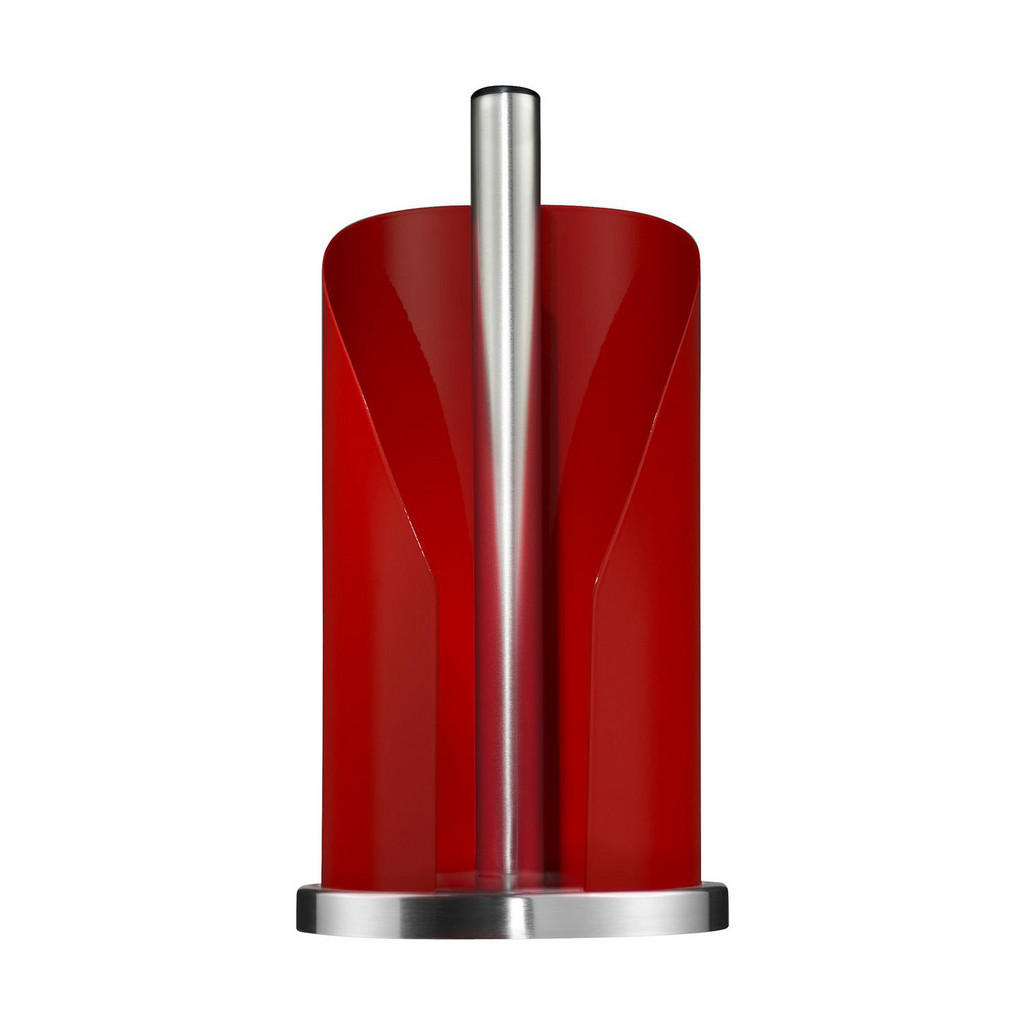 Wesco Papierrollenhalter, Rot, Metall, Rund, 15.5x30x15.5 cm, Küchenzubehör, Küchenrollenhalter Wesco Papierrollenhalter, Rot, Metall, Rund, 15.5x30x15.5 cm, Küchenzubehör, Küchenrollenhalter von Wesco