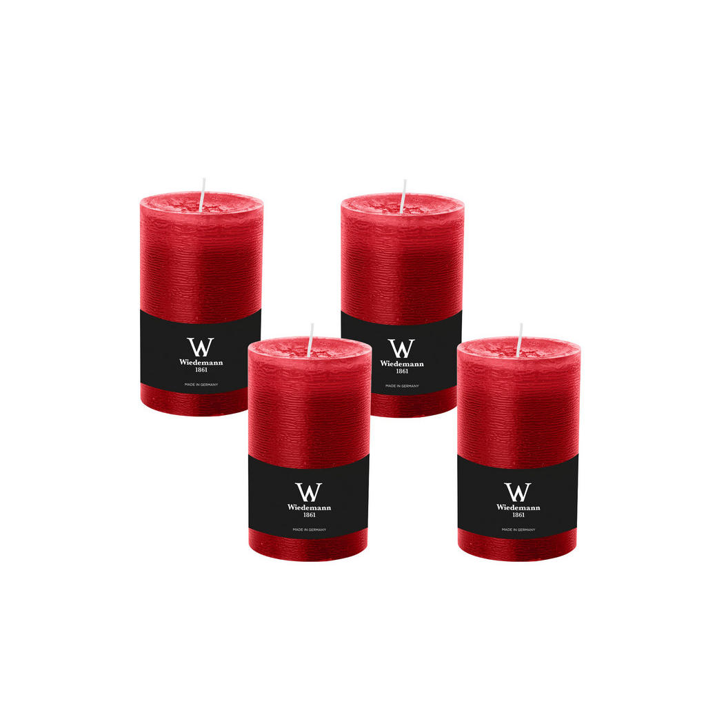 Wiedemann Kerzen STUMPENKERZE Rot