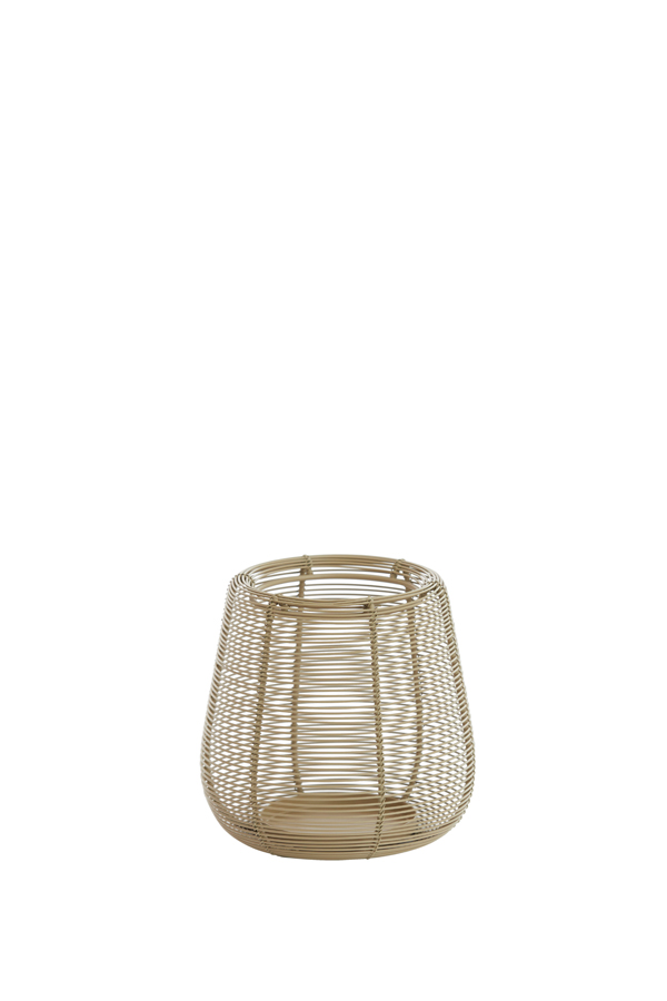 Windlicht ADETA  in matt sand
