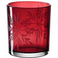 Windlicht VIVO 8 cm hoch von Leonardo Rot