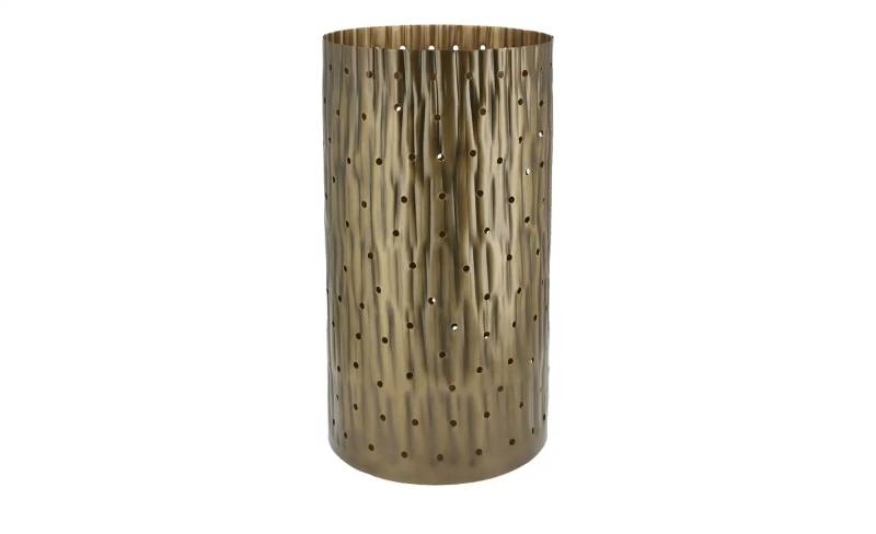 Windlicht   ¦ gold ¦ Metall ¦ Maße (cm): H: 31,5  Ø: 20.5 Dekoration > Laternen & Windlichter - Möbel Kraft