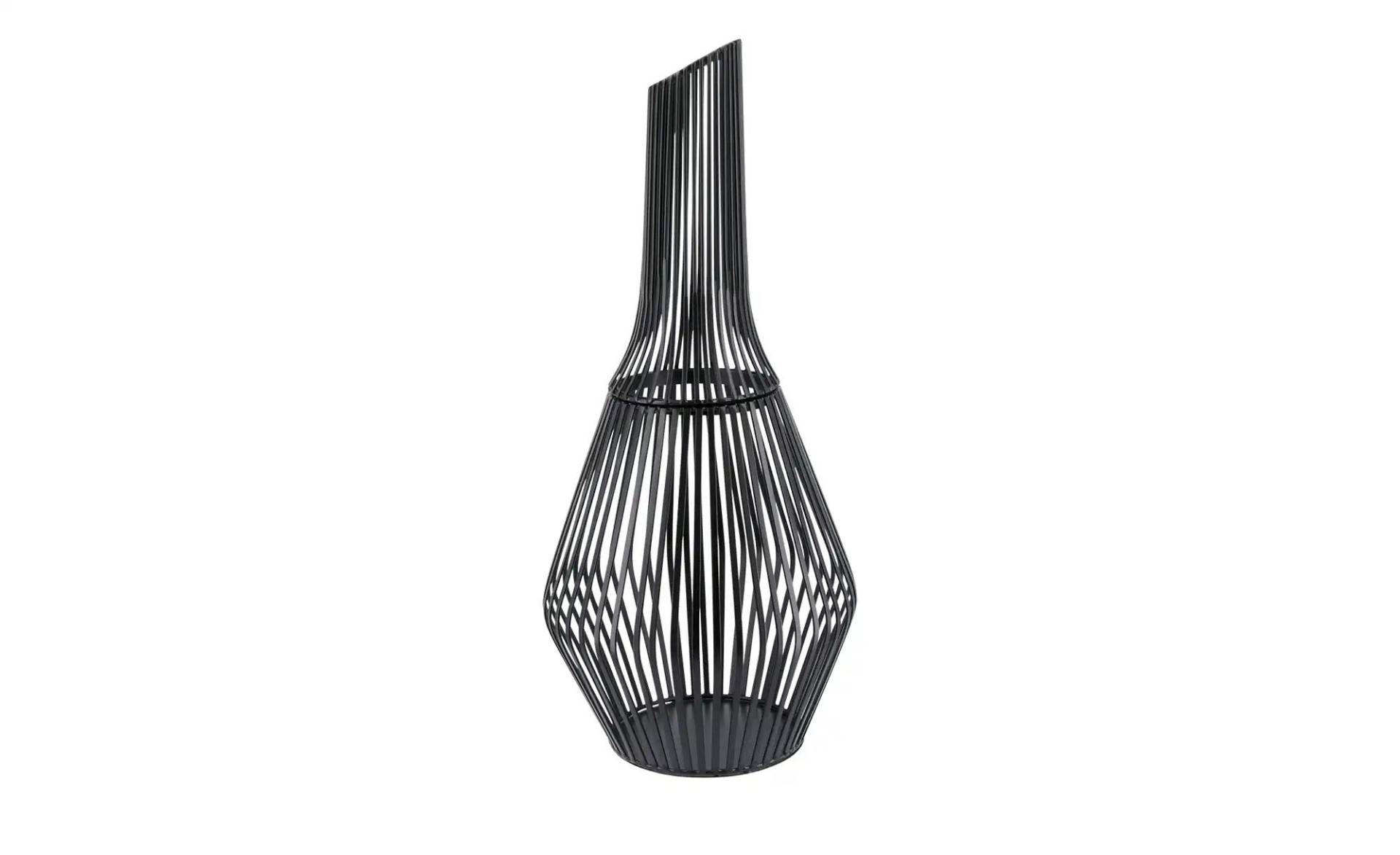 Windlicht   ¦ schwarz ¦ Eisen ¦ Maße (cm): H: 45  Ø: 19.5 Dekoration > Laternen & Windlichter - Möbel Kraft
