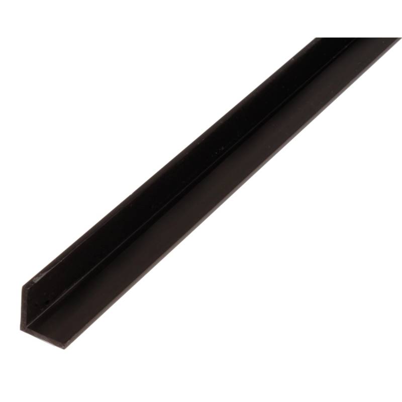 Winkelprofil gleichschenklig Kunststoff 25 mm x 25 mm x 1.000 mm Schwarz