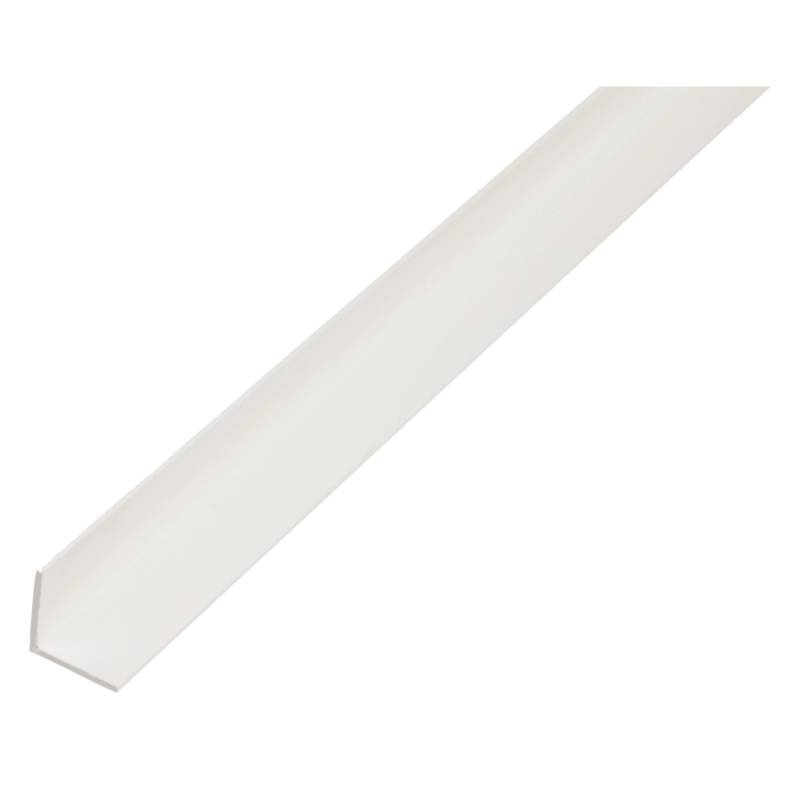 Winkelprofil ungleichschenklig Kunststoff 15 mm x 25 mm x 1.000 mm Weiß