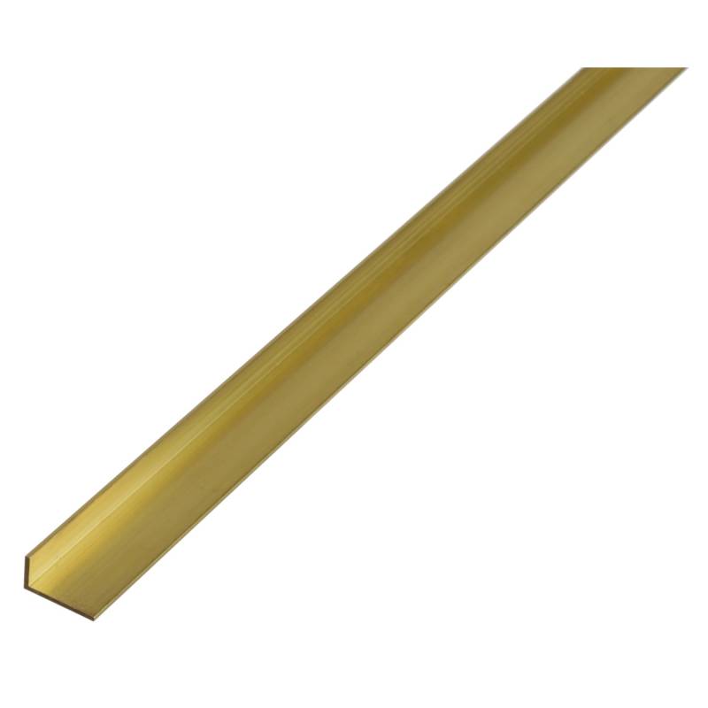Winkelprofil ungleichschenklig Messing 10 mm x 20 mm x 1.000 mm