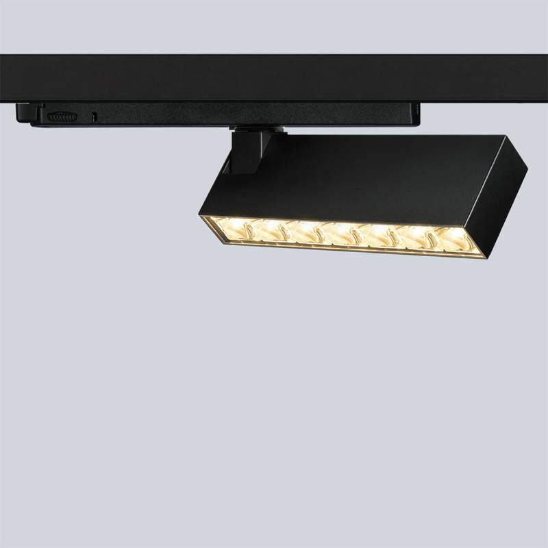 Wittenberg 4.0, fbl-12-in Schienenstrahler, Schwarz matt, Extra-Warmweiß 2700K, Medium 30°