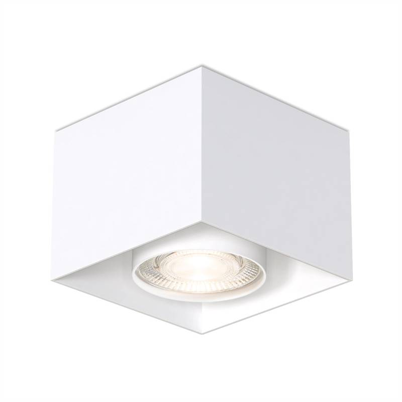 Wittenberg 4.0, wi4-ab-1e-kb Aufbaustrahler, Weiß matt, Extra-Warmweiß 2700K, Flood 38°, DALI