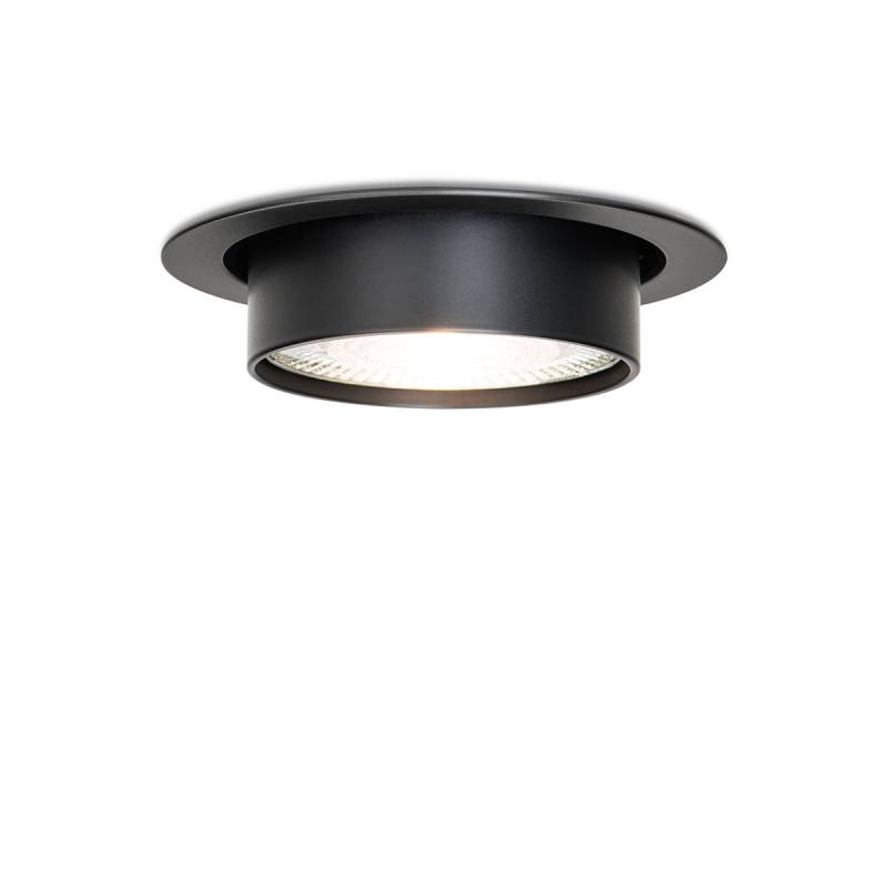 Wittenberg 4.0, wi4-eb-1r Einbaustrahler, Schwarz matt, Warmweiß 3000K, Spot 12°