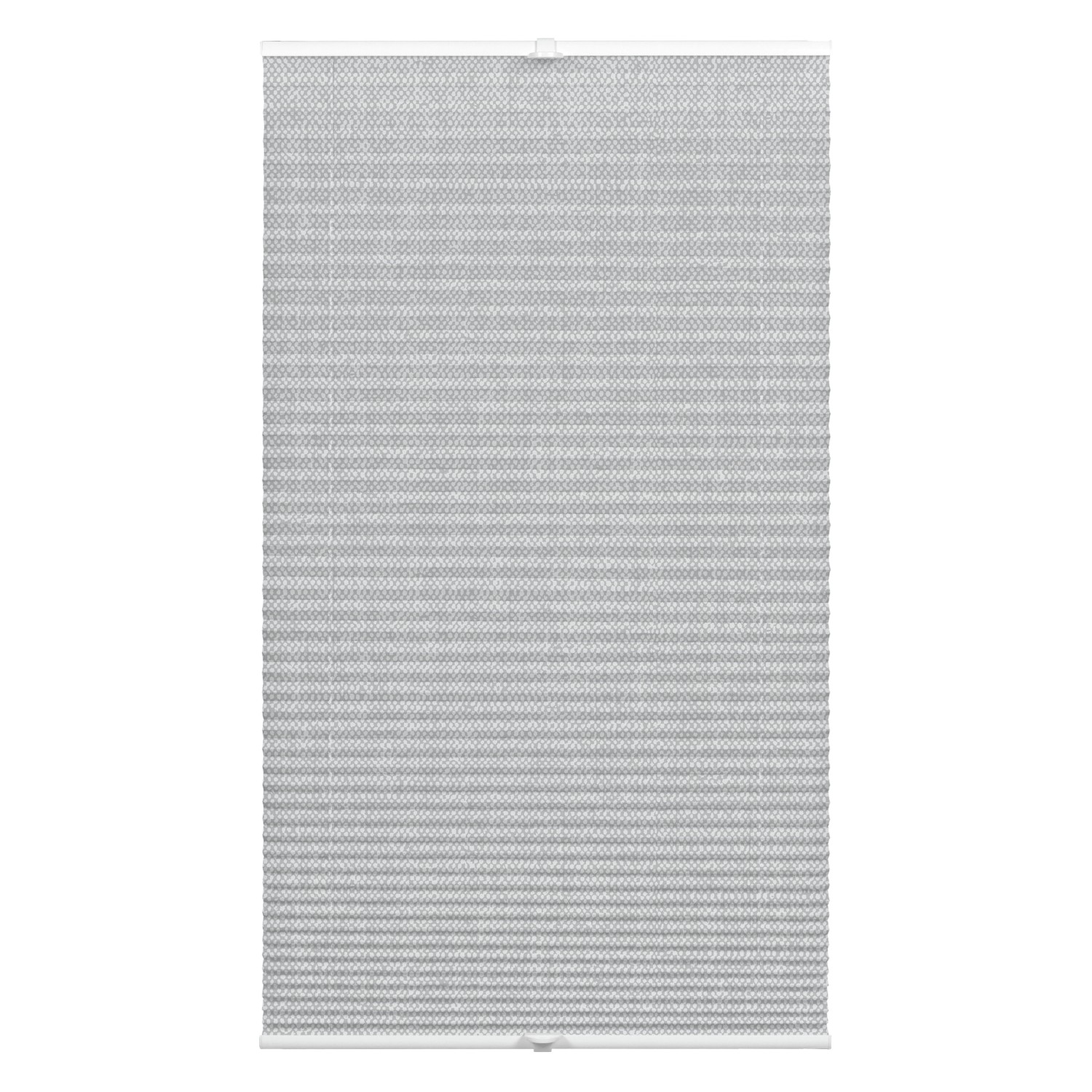 Wohnidee Plissee mit 2 Bedienschienen Grau 100 cm x 130 cm von -