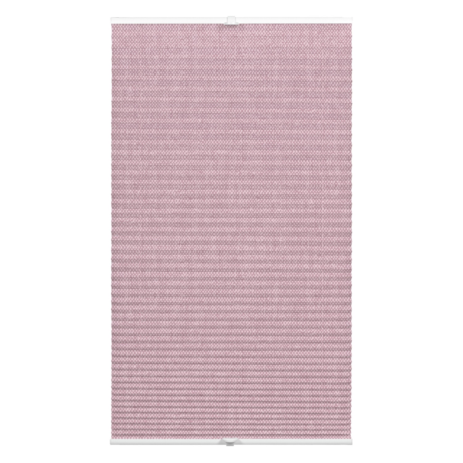 Wohnidee Plissee mit 2 Bedienschienen Rosa 80 cm x 130 cm von -