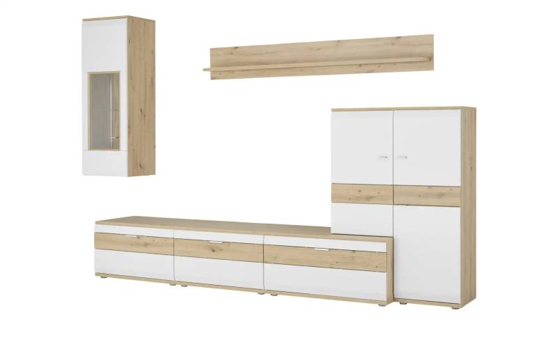 Wohnkombination  Eldena ¦ grau ¦ Maße (cm): B: 285 H: 215 T: 53.0 Kommoden & Sideboards > Wohnwände - Höffner