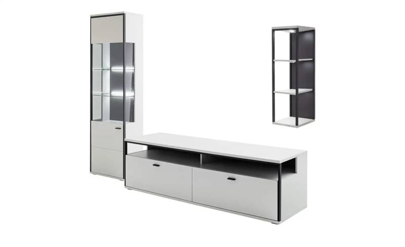 Wohnkombination  Orella ¦ weiß ¦ Maße (cm): B: 237 H: 190 T: 51.0 Kommoden & Sideboards > Wohnwände - Möbel Kraft
