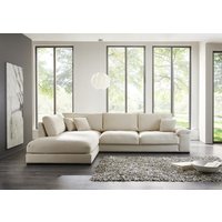 Ecksofa Cord Creme Beige 223 x 333 cm ANGEL