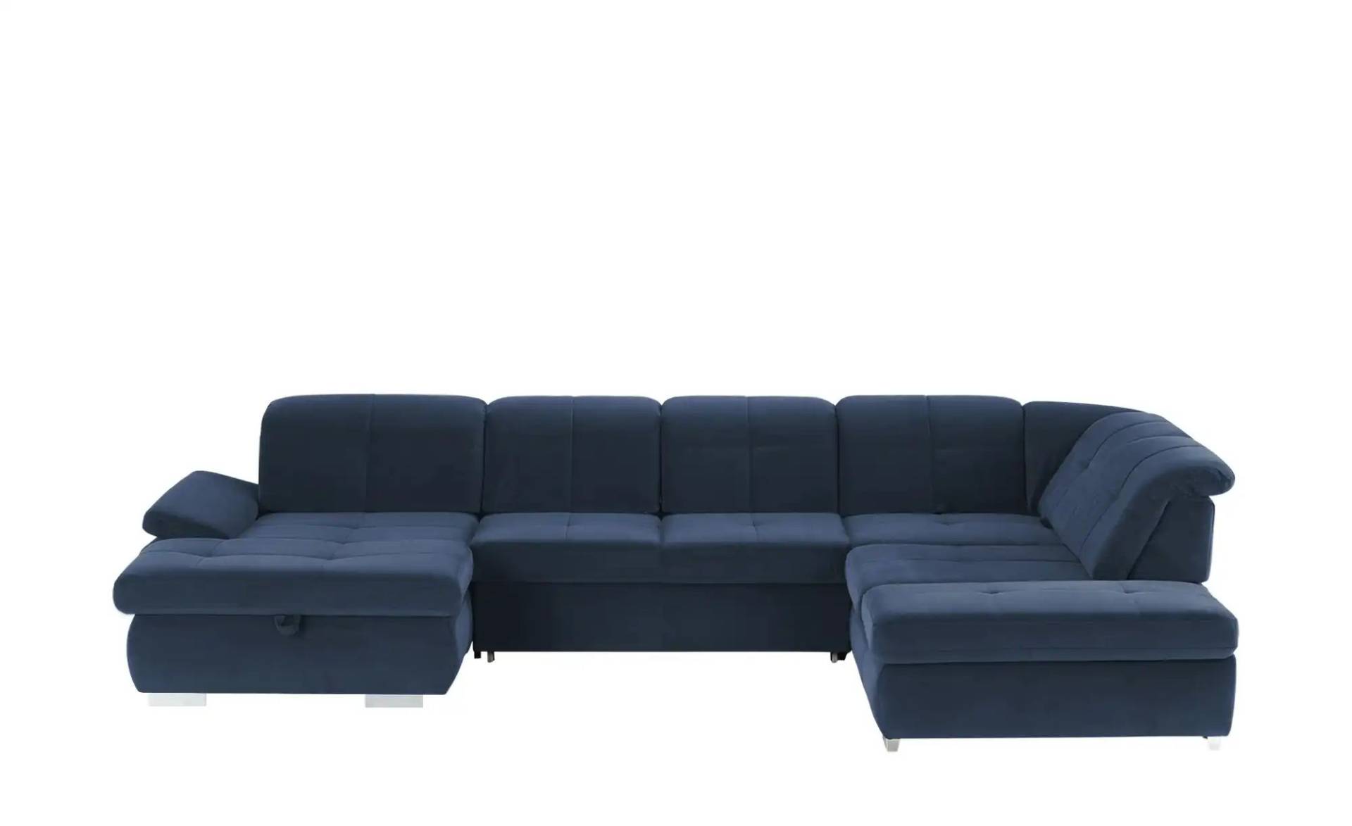 Lounge Collection Wohnlandschaft Mikrofaser  Affair ¦ blau ¦ Maße (cm): B: 371 H: 100 T: 260 Polstermöbel > Sofas > Schlafsofas - Höffner