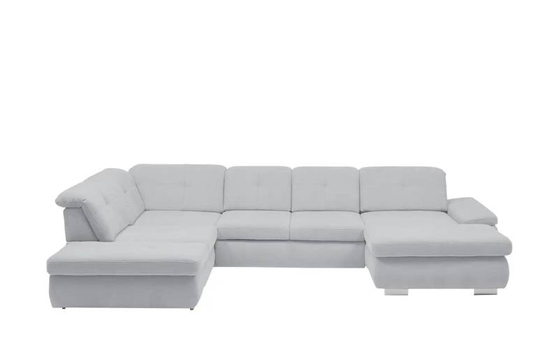 Lounge Collection Wohnlandschaft Flachgewebe  Affair ¦ grau ¦ Maße (cm): B: 371 H: 100 T: 260.0 Polstermöbel > Sofas > Schlafsofas - Höffner
