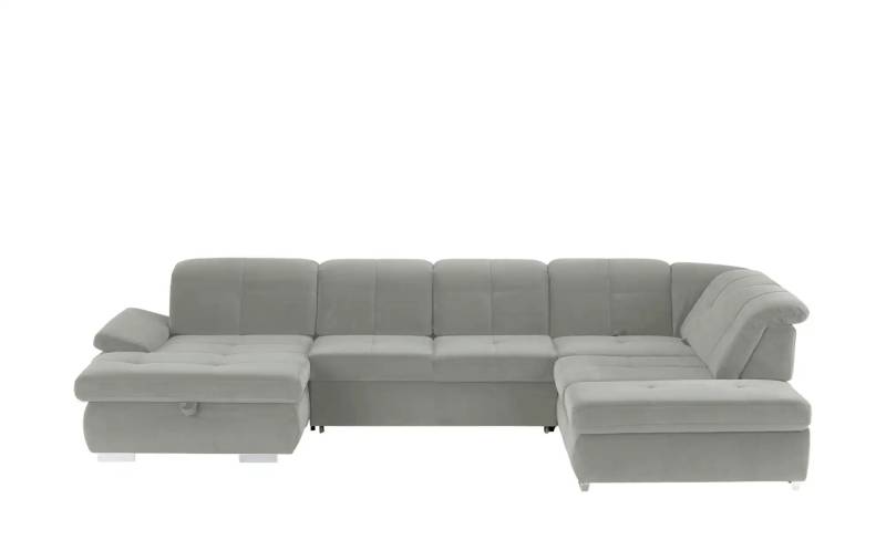 Lounge Collection Wohnlandschaft Mikrofaser  Affair ¦ grau ¦ Maße (cm): B: 371 H: 100 T: 260.0 Polstermöbel > Sofas > Wohnlandschaften - Höffner