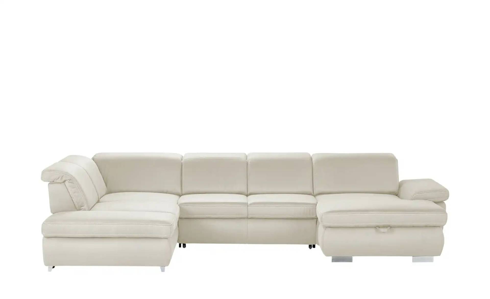 Lounge Collection Wohnlandschaft  mit verschiedenen Funktionen Amanda ¦ creme ¦ Maße (cm): B: 379 H: 85 T: 260 Polstermöbel > Sofas > Schlafsofas - Höffner