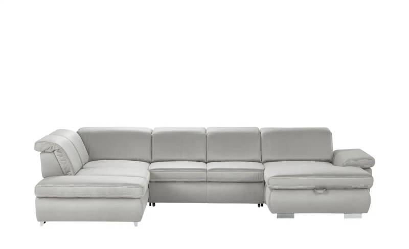 Lounge Collection Wohnlandschaft  mit verschiedenen Funktionen Amanda ¦ grau ¦ Maße (cm): B: 379 H: 85 T: 260.0 Polstermöbel > Sofas > Wohnlandschaften - Höffner