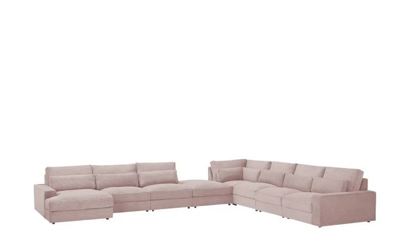 Wohnlandschaft  Branna  ¦ rosa/pink ¦ Maße (cm): B: 502 H: 89 T: 412.0 Polstermöbel > Sofas > Wohnlandschaften - Möbel Kraft