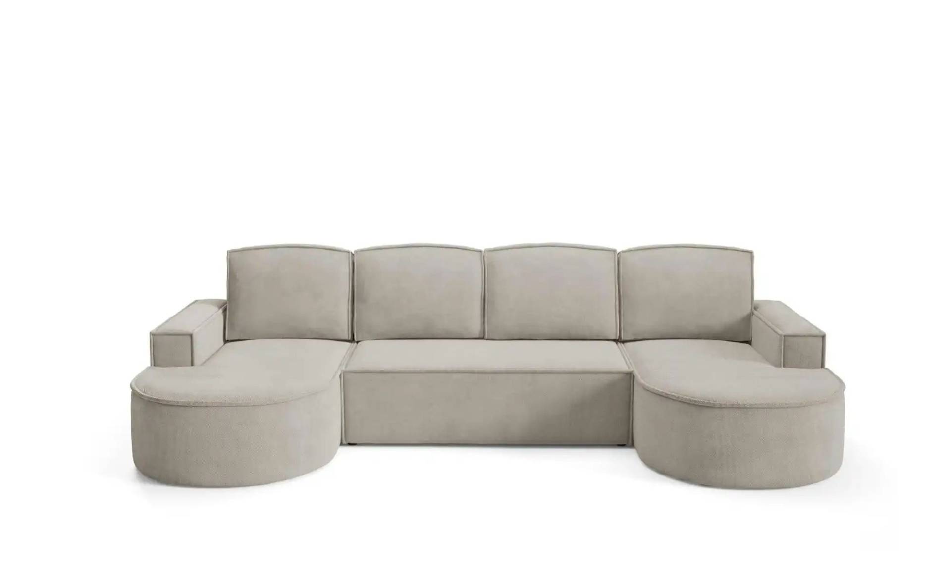 Wohnlandschaft  Flow ¦ beige ¦ Maße (cm): B: 316 H: 88 Polstermöbel > Sofas > Schlafsofas - Möbel Kraft