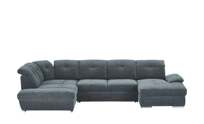 Wohnlandschaft  Gladys ¦ blau ¦ Maße (cm): B: 377 H: 103 T: 246.0 Polstermöbel > Sofas > Schlafsofas - Höffner