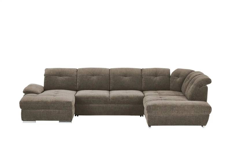 Wohnlandschaft  Gladys ¦ braun ¦ Maße (cm): B: 377 H: 103 T: 246.0 Polstermöbel > Sofas > Wohnlandschaften - Höffner