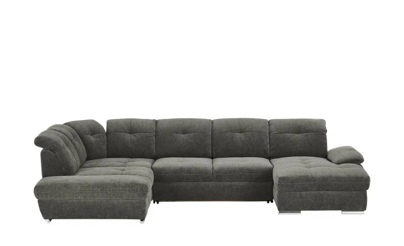 Wohnlandschaft  Gladys ¦ grau ¦ Maße (cm): B: 377 H: 103 T: 246.0 Polstermöbel > Sofas > Schlafsofas - Höffner