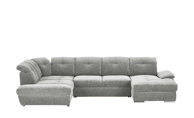 Wohnlandschaft  Gladys ¦ grau ¦ Maße (cm): B: 377 H: 103 T: 246.0 Polstermöbel > Sofas > Schlafsofas - Höffner