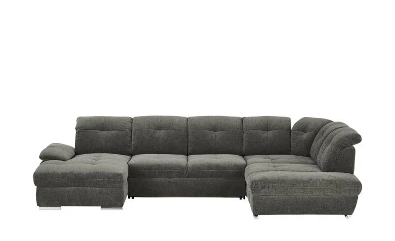 Wohnlandschaft  Gladys ¦ grau ¦ Maße (cm): B: 377 H: 103 T: 246.0 Polstermöbel > Sofas > Schlafsofas - Höffner