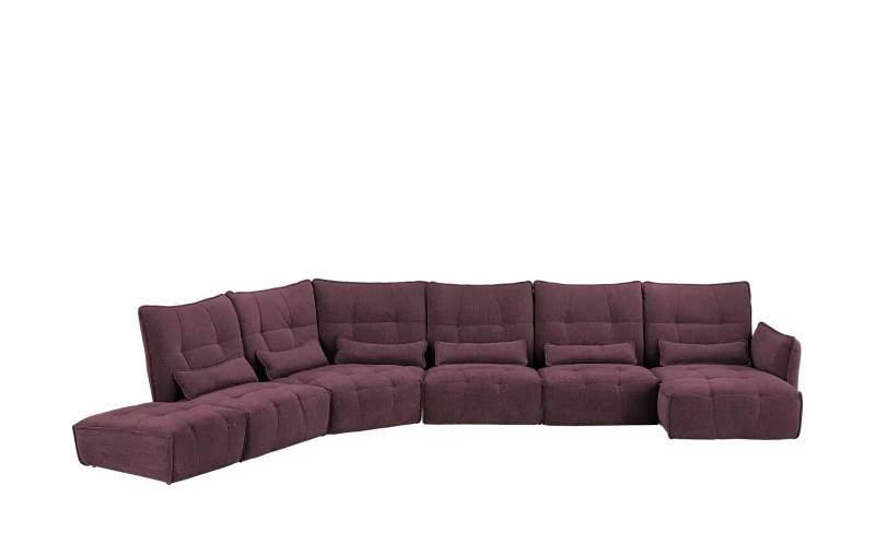 Wohnlandschaft  Jeaneva ¦ rot ¦ Maße (cm): B: 465 H: 101 T: 275.0 Polstermöbel > Sofas > Wohnlandschaften - Höffner
