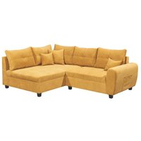 Couch L Form 248 x 176 cm Gelb LIER