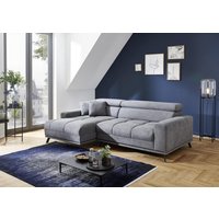 Wohnlandschaft MALTE links inkl. elektrische Sitztiefenverstellung und Bettfunktion Grau Wohnlandschaft MALTE links inkl. elektrische Sitztiefenverstellung und Bettfunktion Grau