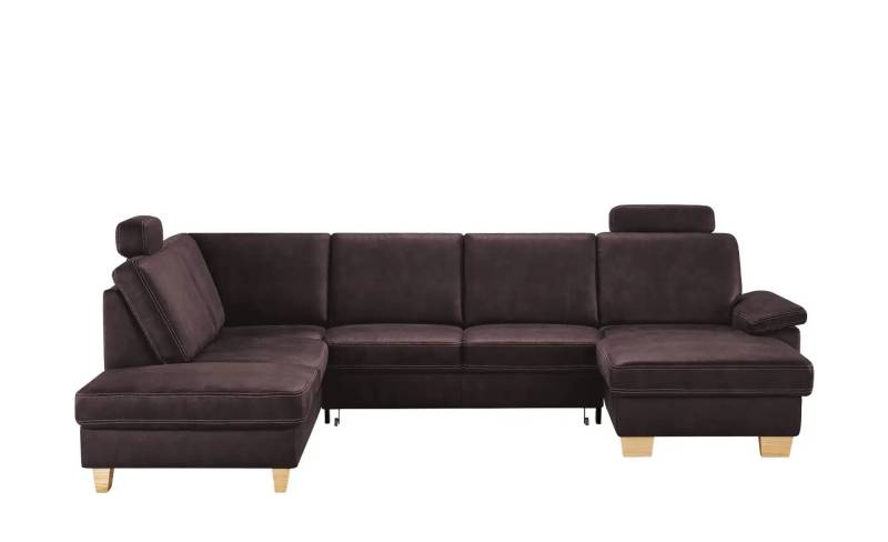 meinSofa Wohnlandschaft  Kunstleder Samu ¦ rot ¦ Maße (cm): B: 316 H: 90 T: 235.0 Polstermöbel > Sofas > Schlafsofas - Höffner