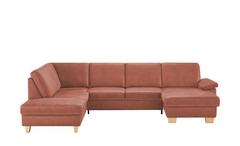 meinSofa Wohnlandschaft  Kunstleder Samu ¦ rot ¦ Maße (cm): B: 316 H: 90 T: 235.0 Polstermöbel > Sofas > Wohnlandschaften - Höffner
