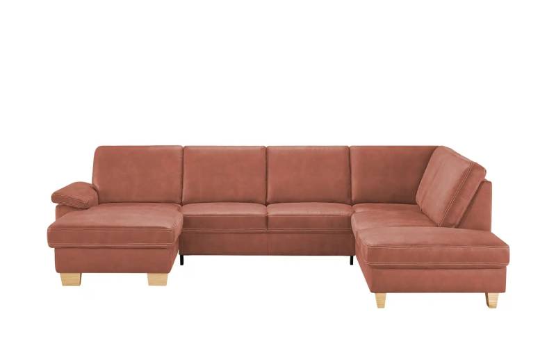 meinSofa Wohnlandschaft  Kunstleder Samu ¦ rot ¦ Maße (cm): B: 316 H: 90 T: 235.0 Polstermöbel > Sofas > Wohnlandschaften - Höffner