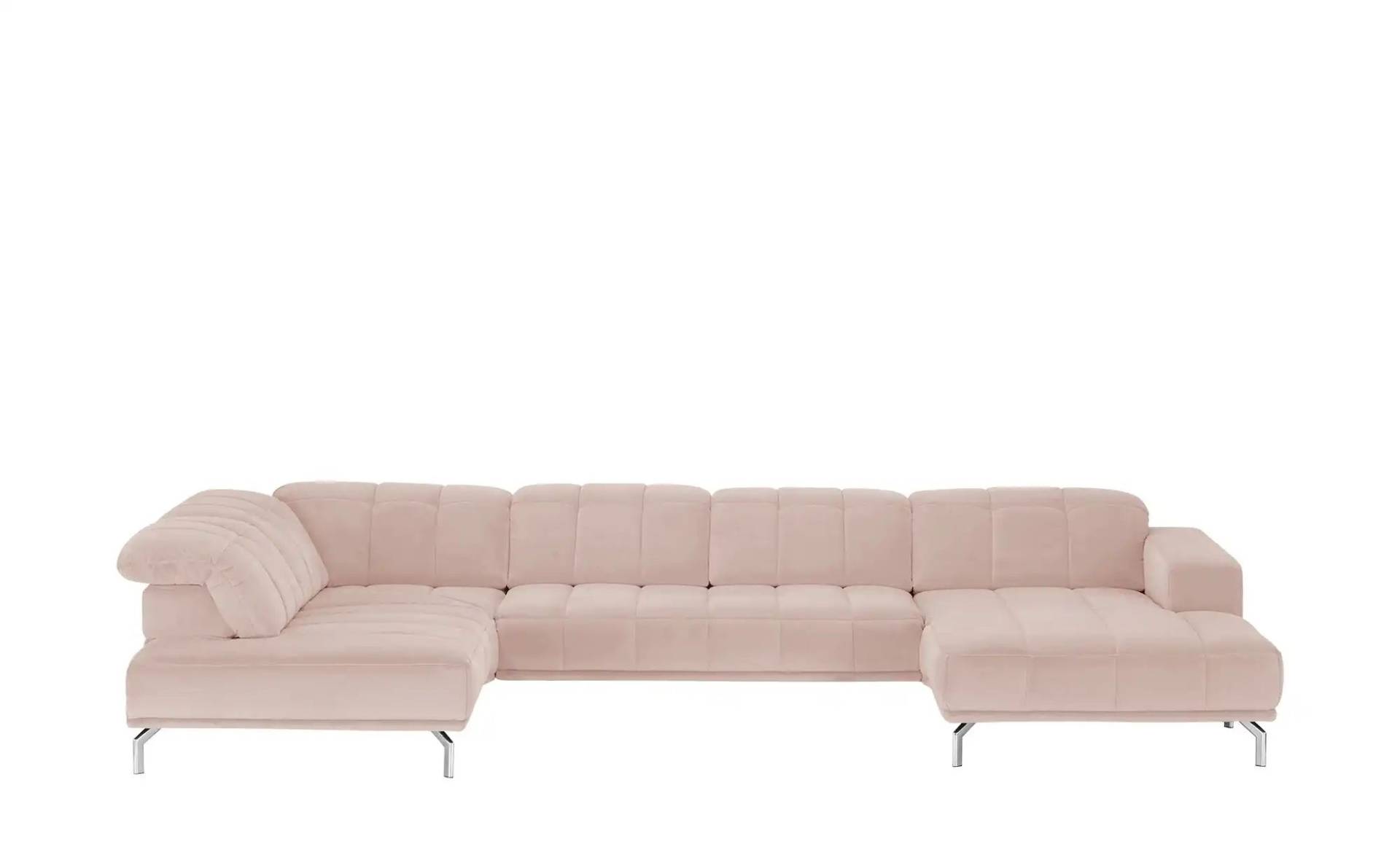 Kollektion Kraft Wohnlandschaft  Sarina ¦ rosa/pink ¦ Maße (cm): B: 383 H: 75 T: 212.0 Polstermöbel > Sofas > Wohnlandschaften - Möbel Kraft