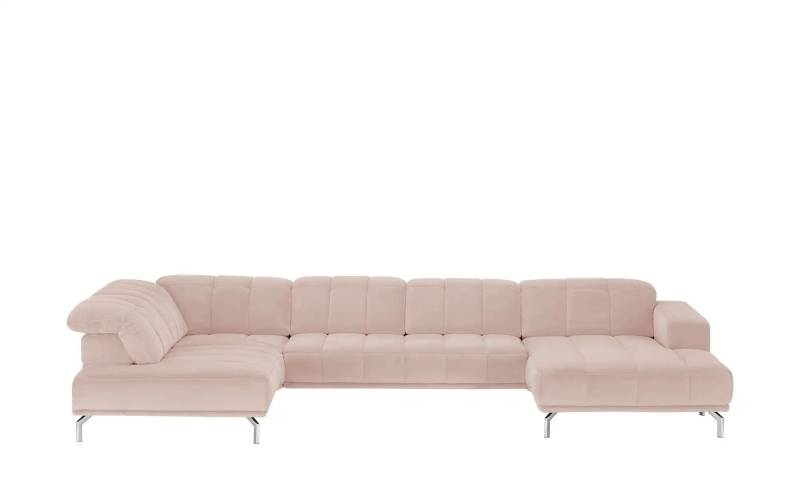 Kollektion Kraft Wohnlandschaft  Sarina ¦ rosa/pink ¦ Maße (cm): B: 383 H: 75 T: 212.0 Polstermöbel > Sofas > Wohnlandschaften - Möbel Kraft